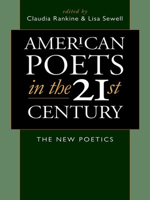 cover image of American Poets in the 21st Century